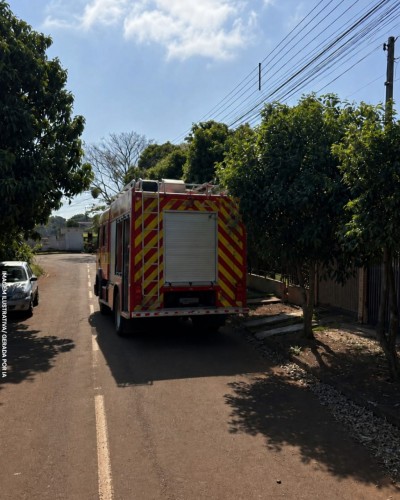 Curto-circuito em rede elétrica mobiliza Corpo de Bombeiros em Palotina