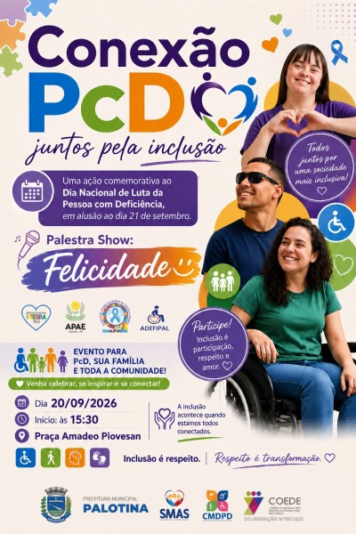 Palotina promove Conexão PcD no dia 20 de setembro