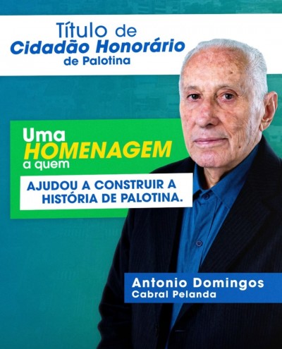Antonio Domingos Cabral Pelanda recebe título de Cidadão Honorário de Palotina