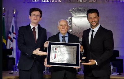 Prefeito parabeniza Antônio Cabral Pelanda por título de Cidadão Honorário de Palotina