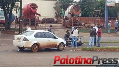 Carro e Moto se envolvem em acidente em Palotina