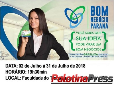 Sala do Empreendedor abre inscrições para o Programa Bom Negócio Paraná