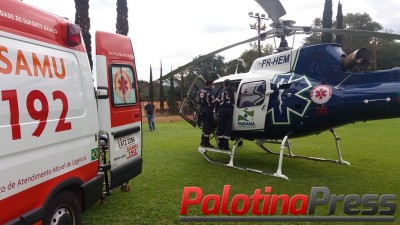 Paciente de Palotina é transferido para o Hospital Bom Jesus de Toledo