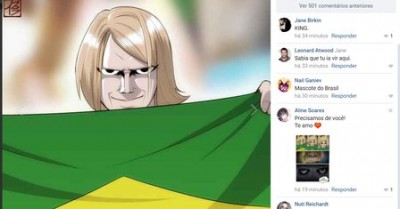 ‘Psicopata do Hexa’ aceita zoeira e muda perfil de rede com desenho de brasileiro