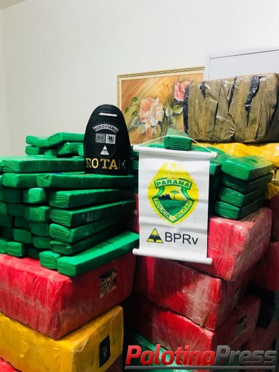 EQUIPE ROTAM DA POLÍCIA RODOVIÁRIA ESTADUAL APREENDE GRANDE QUANTIDADE DE MACONHA EM TERRA ROXA