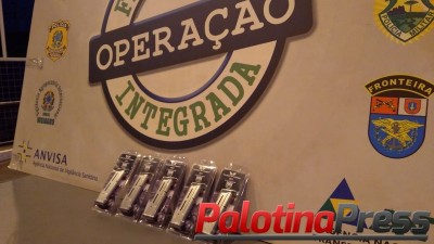 BPFron, Receita Federal e Força Nacional apreendem carregadores de pistola na Ponte Internacional da Amizade