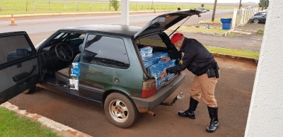 APREENSÃO DE CONTRABANDO DE CIGARRO ATRAVÉS DO POSTO POLICIAL RODOVIÁRIO DE MARECHAL CÂNDIDO RONDON 