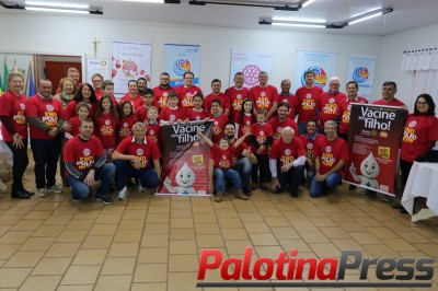 Família rotária de Palotina apoia e se envolve na campanha de vacinação contra sarampo e poliomielite